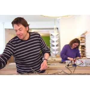 Glas in loodstudio Indedag Logo