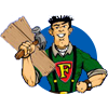 FredParket.nl PVC vloeren, laminaat, plinten, tapijt en vinyl. Logo
